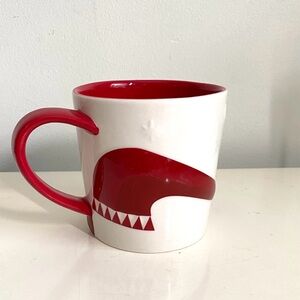 Starbucks Festive Red and White Scarf Christmas Winter Mug 2012